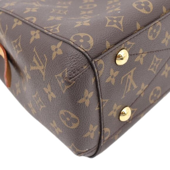 Louis Vuitton  Montaigne BB Monogram Canvas Shoulder Bag Brown - Picture 8 of 13
